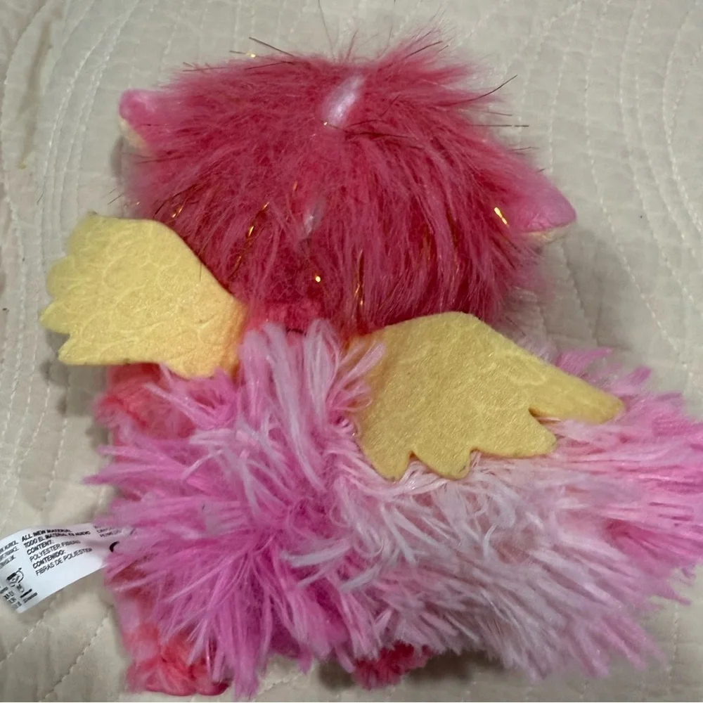 Magic Mixies Pink and White Plush Dragon Toy